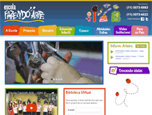 Tablet Screenshot of escolafazendoarte.com.br